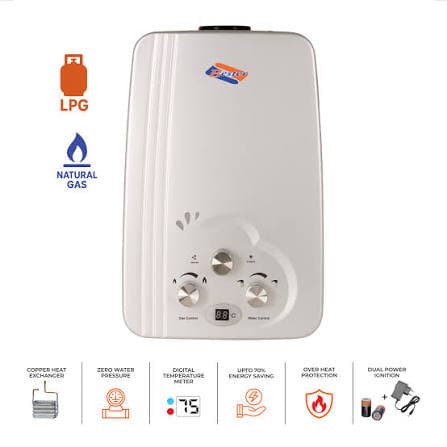 Bester Instant Gas Water Heater | 9L | Dual Feul(LPG+Natural Gas)