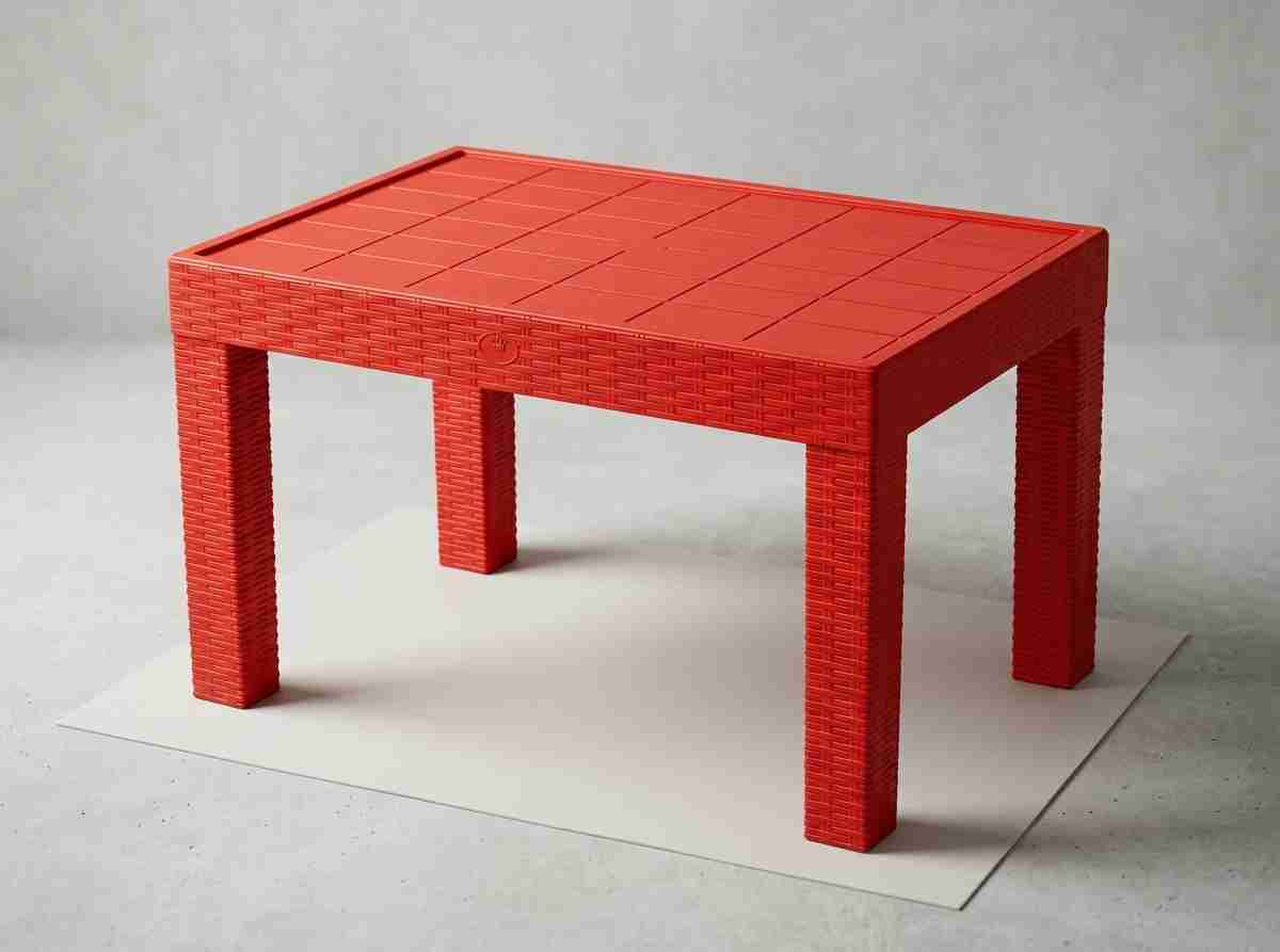 BRIGHT FULL PLASTIC QUEEN TABLE